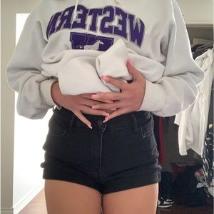 Guess Black Jean Shorts